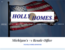 Tablet Screenshot of hollyhomes.com